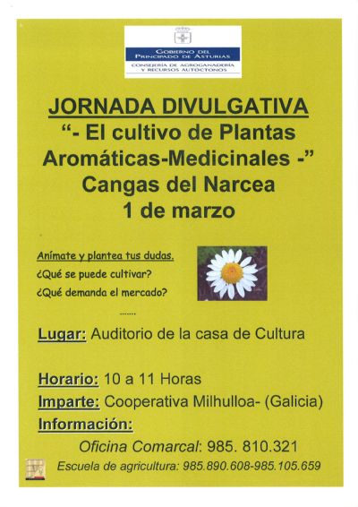 Cartel El cultivo de plantas aromaticas-medicinales